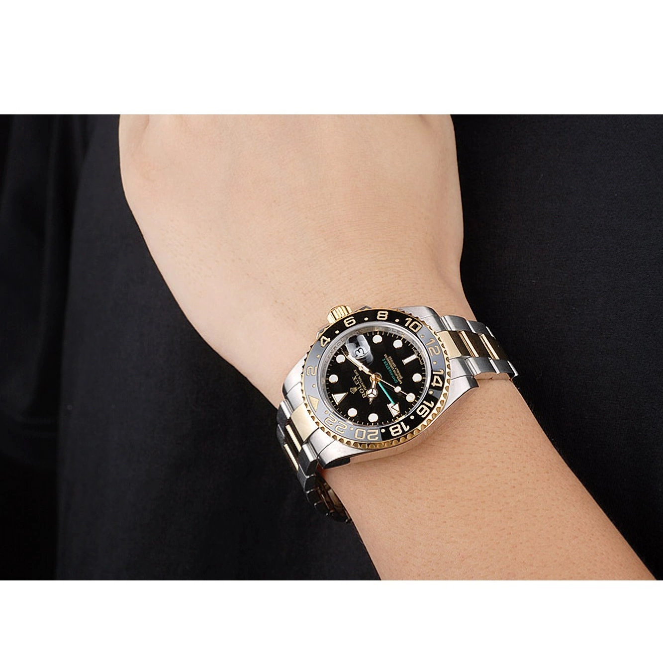 MiroTime 0820 Rolex GMT Master II Black Ceramic Bezel Black Dial 98229